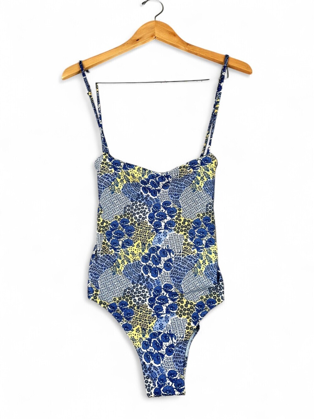 Peixoto Blue Floral One-Piece Swimsuit Size S